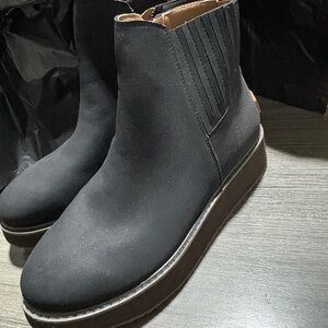 Yellow Box Black Platform Chelsea Bootie